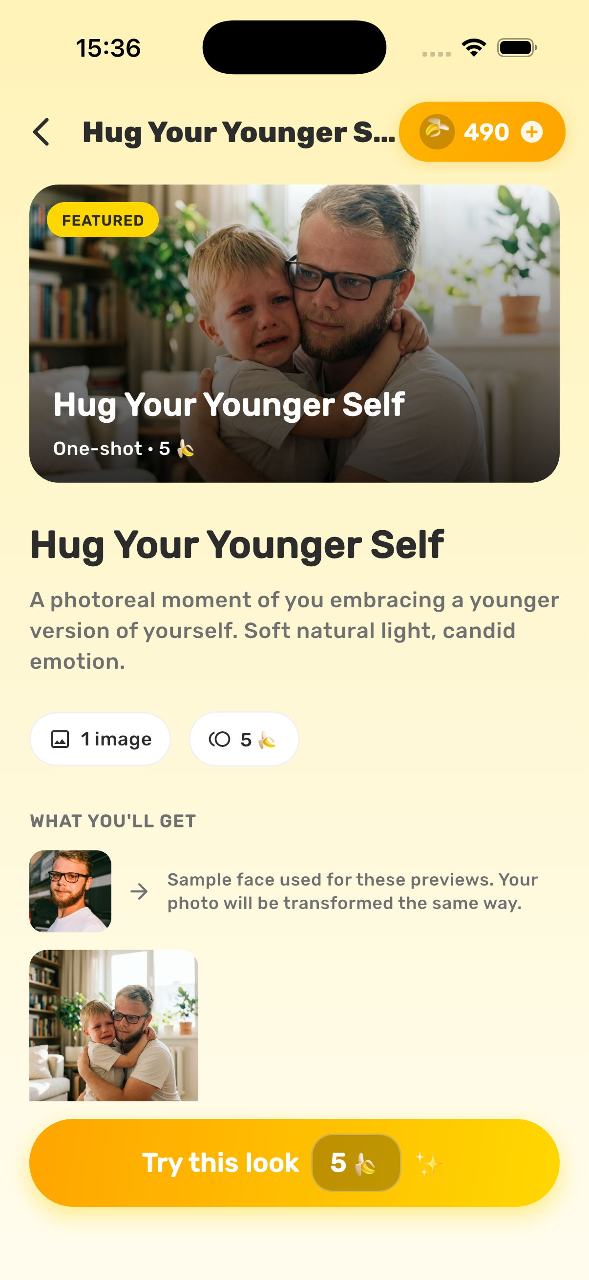 Banano pack detail — Hug Your Younger Self